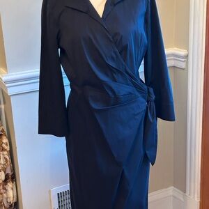 Elegant Black Wrap Dress